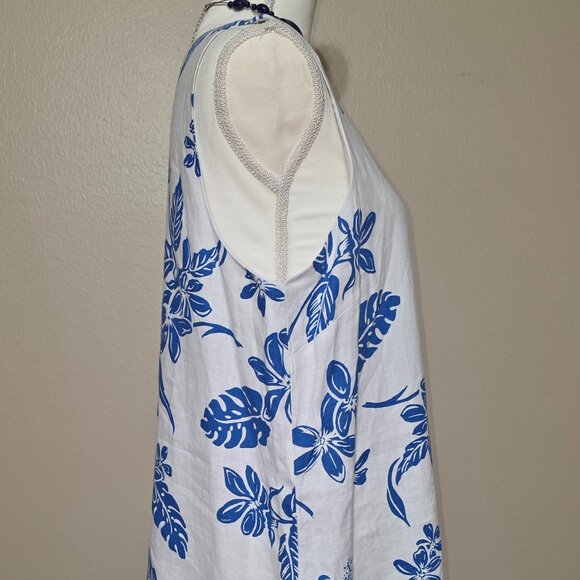 Tommy Bahama 100% Linen Sleeveless Floral Dress – Size XL - Picture 3 of 5